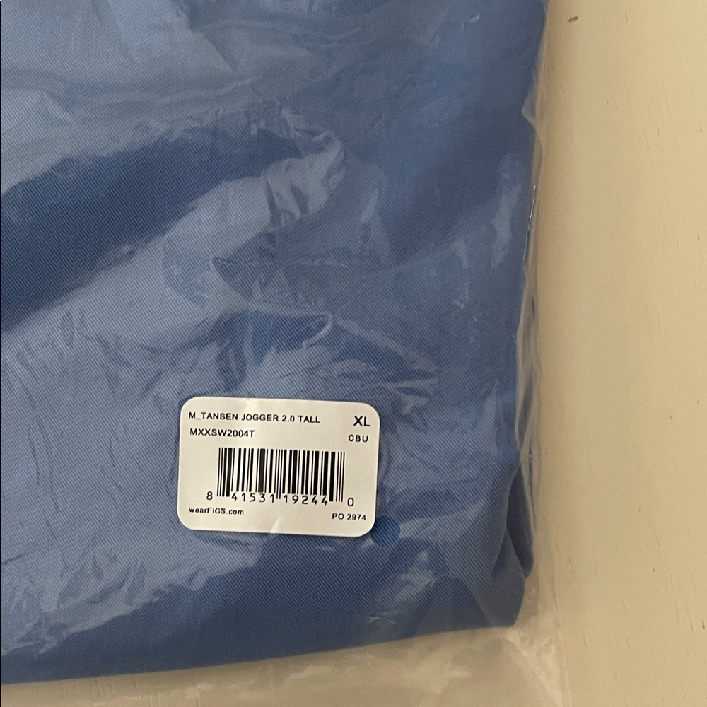 Figs Light Blue Medical Scrub Pants - Picture 3 of 3